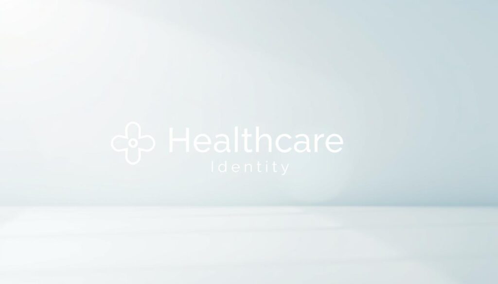 A professional healthcare identity for medical professionals, featuring a clean, elegant design with a focus on modern medical symbols, minimalist shapes, and a soothing color palette. In the foreground, a simple, geometric medical icon or logo, rendered in a soft, muted tone. The middle ground showcases a sleek, typographic layout with the text "Healthcare Identity" in a sophisticated, sans-serif font. The background is a serene, gradient-based pattern, suggesting a sense of balance, professionalism, and trust. Soft lighting casts a gentle glow, creating a calming, reassuring atmosphere. The overall composition conveys a sense of reliability, expertise, and a commitment to patient-centered care.