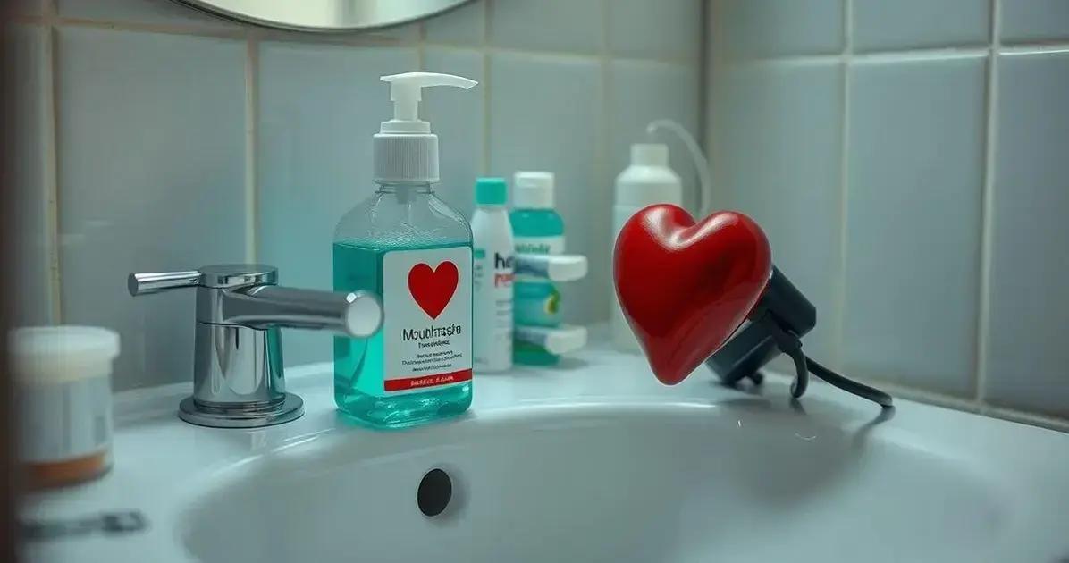 Como o enxaguante afeta a pressão arterial?