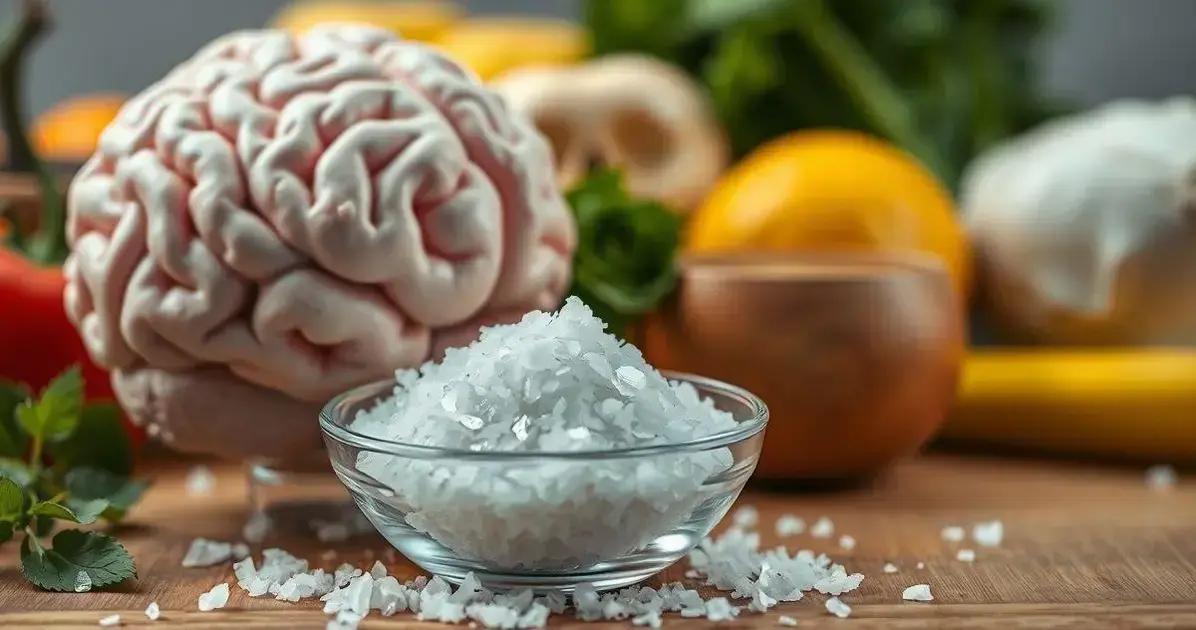 Como o sal afeta a função cognitiva?