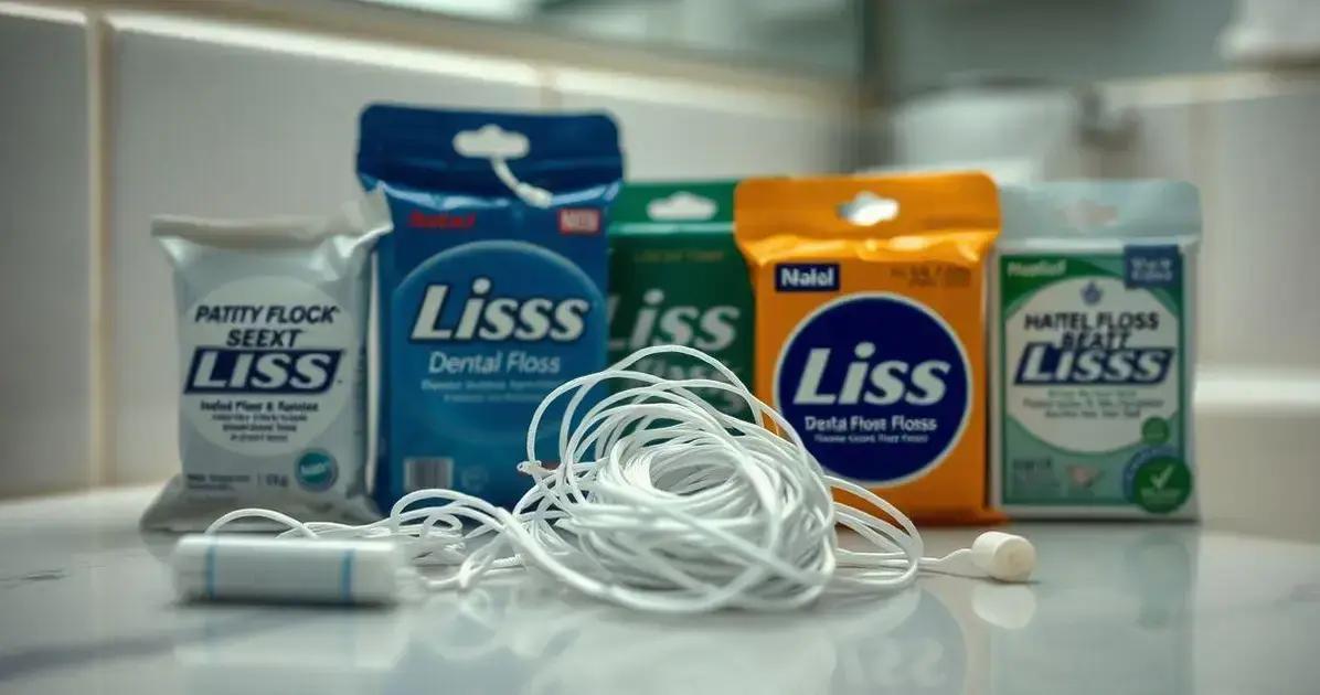Tipos de fios dentais disponíveis