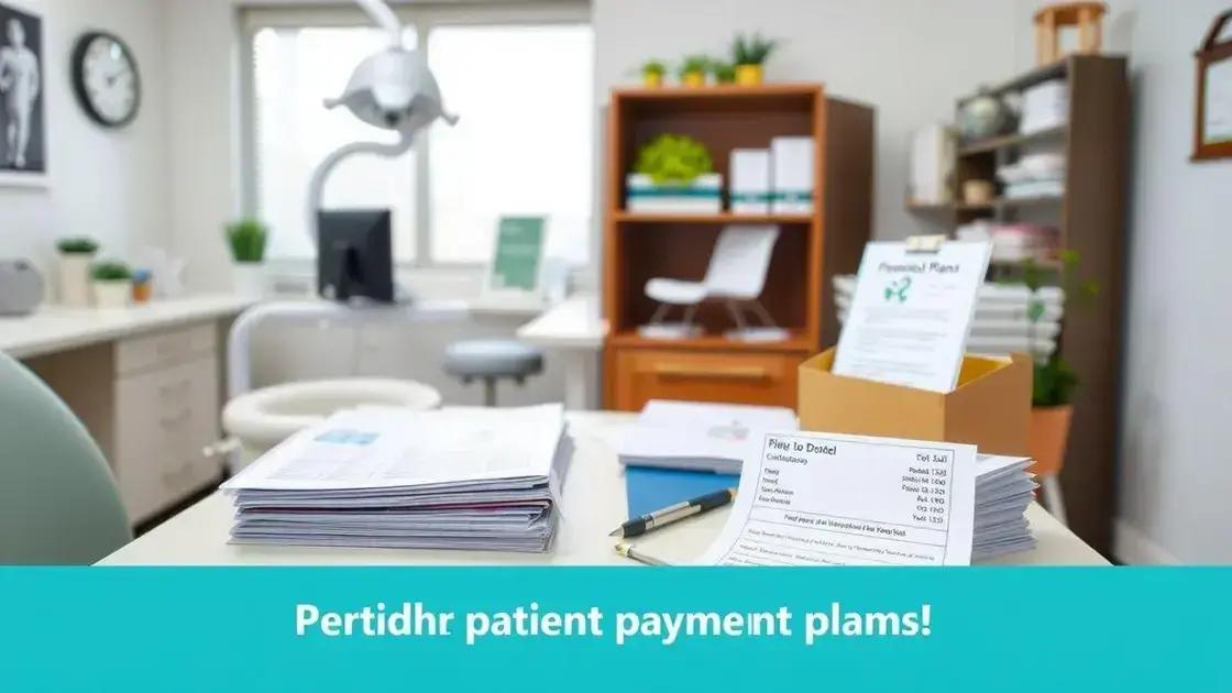 Como organizar parcelamentos de pacientes
