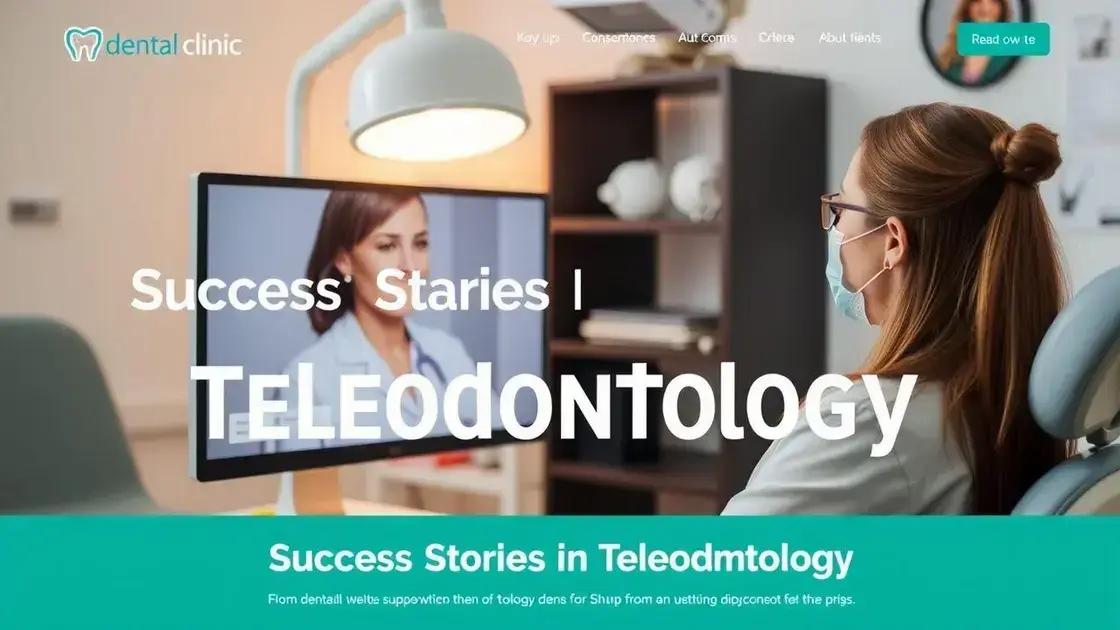 Casos de sucesso em Teleodontologia