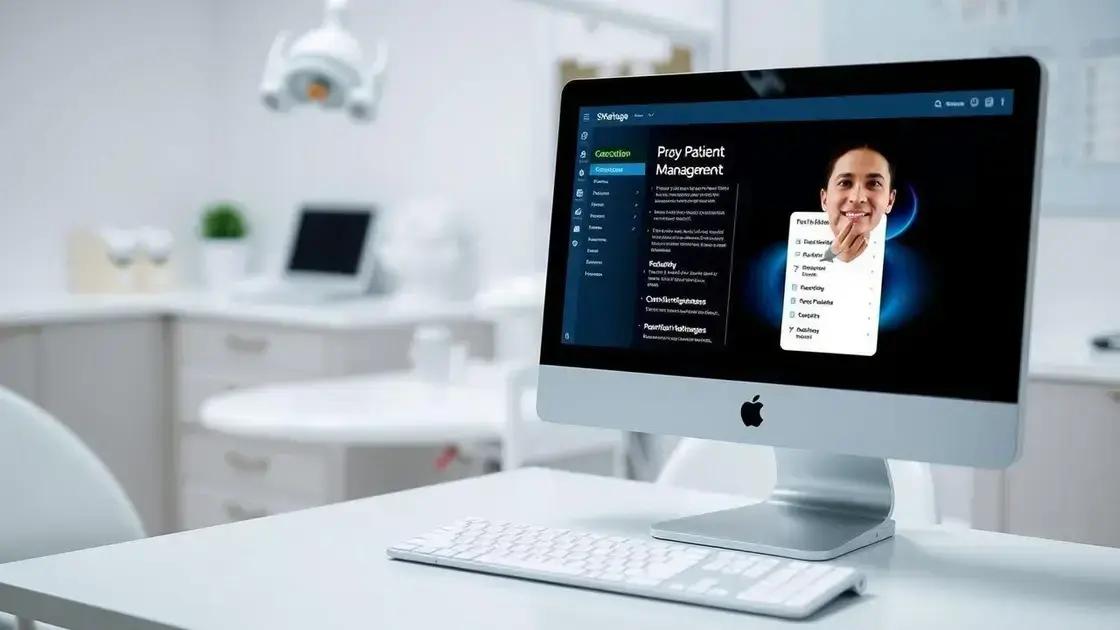 Principais funcionalidades do software odontológico